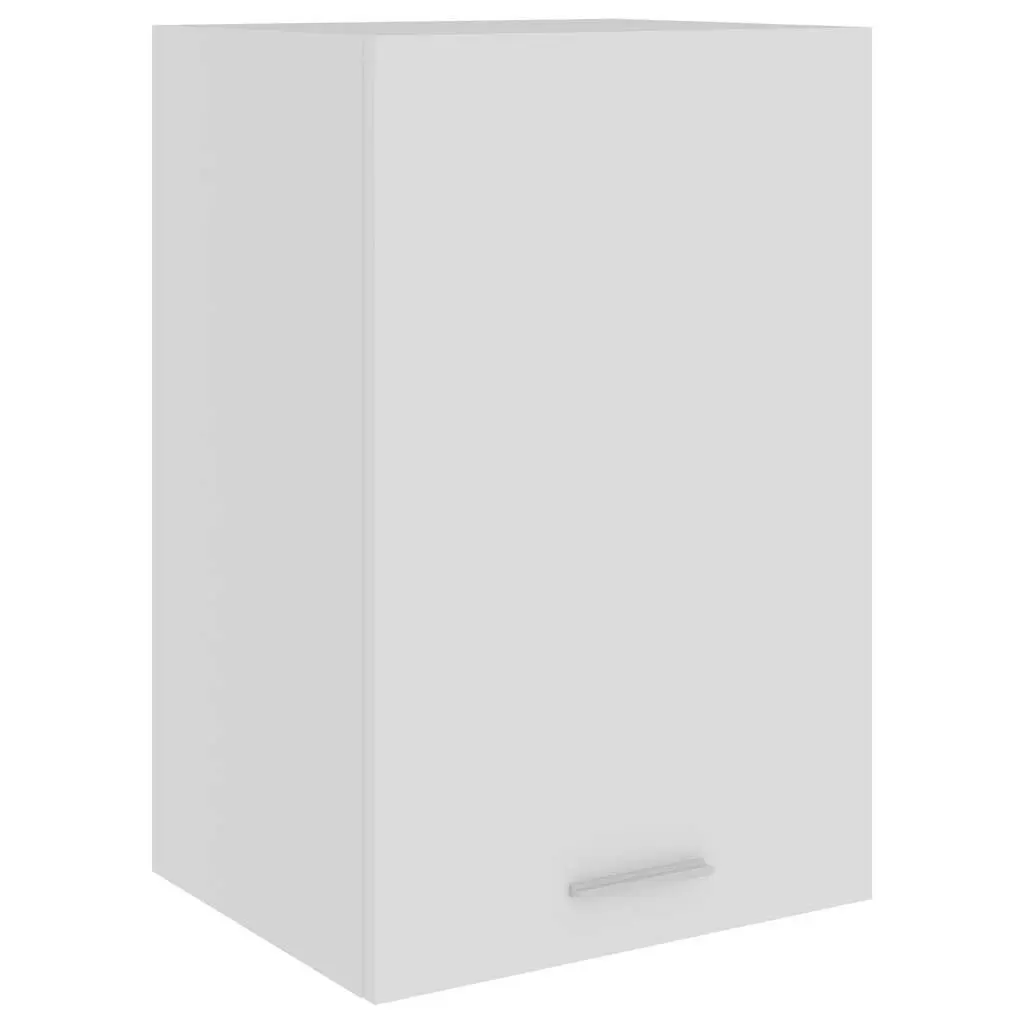 Hanging Kitchen Cabinet White Wall Mounted Storage Cupboard 39.5x31x60cm 2 Shelf