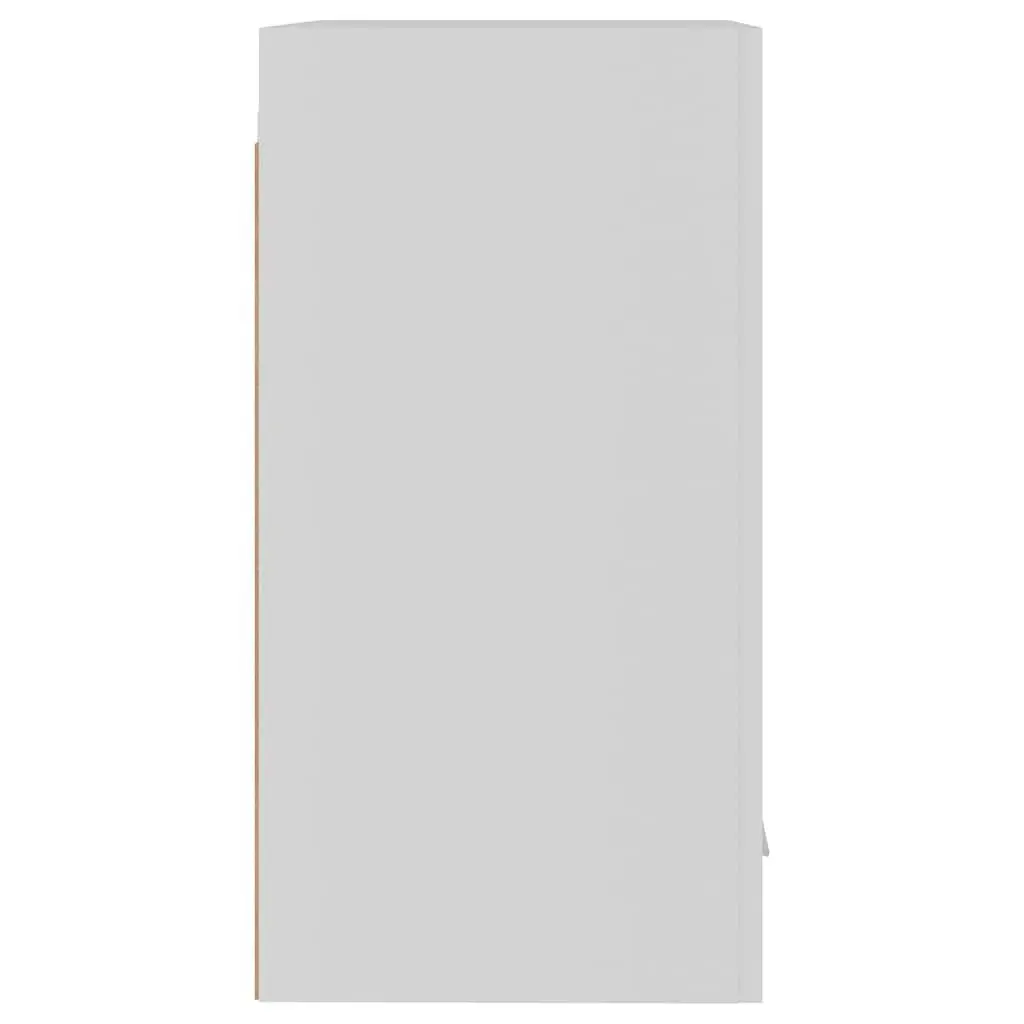 Hanging Kitchen Cabinet White Wall Mounted Storage Cupboard 39.5x31x60cm 2 Shelf