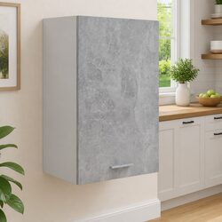 Grey Engineered Wood Hanging Cabinet - 39.5 x 31 x 60 cm