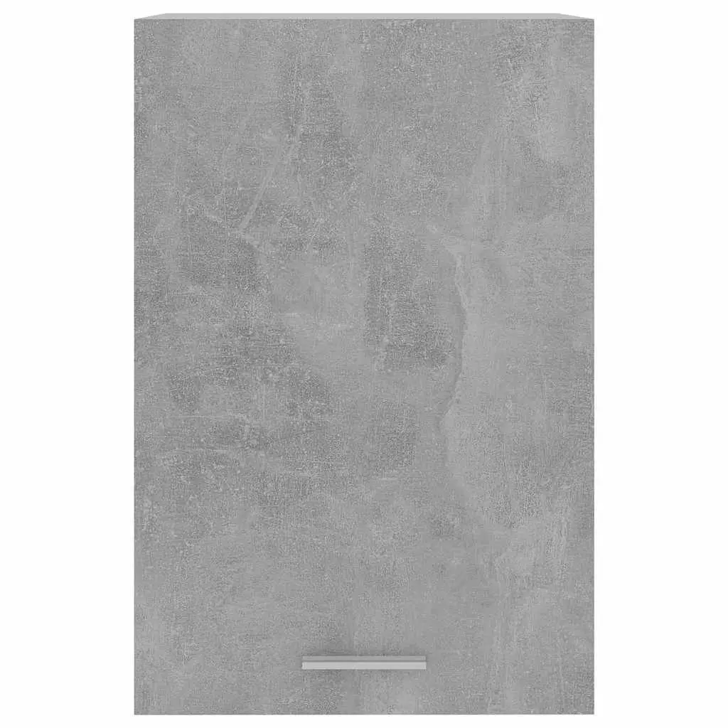 Grey Hanging Kitchen Cabinet with Shelves Door Storage Engineered Wood