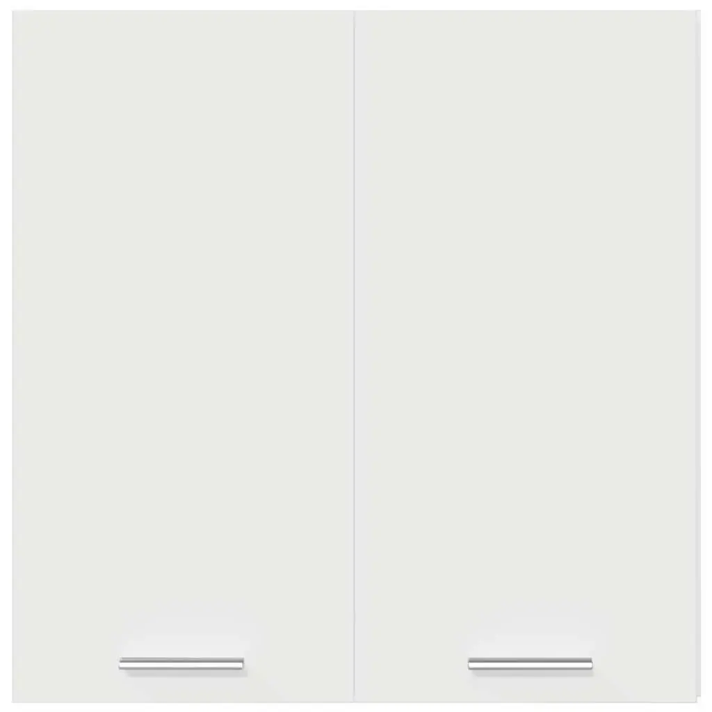 Hanging Kitchen Cabinet Wall-Mounted Storage White Engineered Wood Shelves 60cm