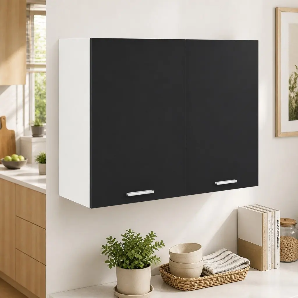 Black Kitchen Storage Cabinet