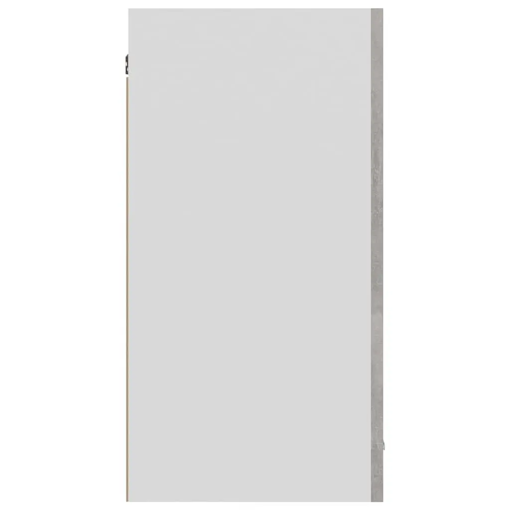 Hanging Kitchen Cabinet Grey Storage Unit Two Doors Shelves Engineered Wood