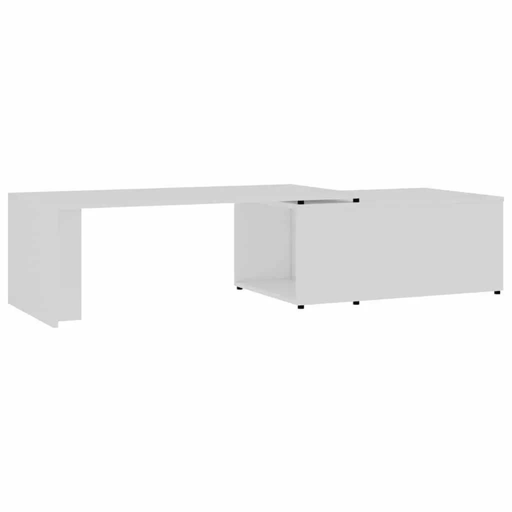 Coffee Table Living Room White 150x50x35 cm Engineered Wood