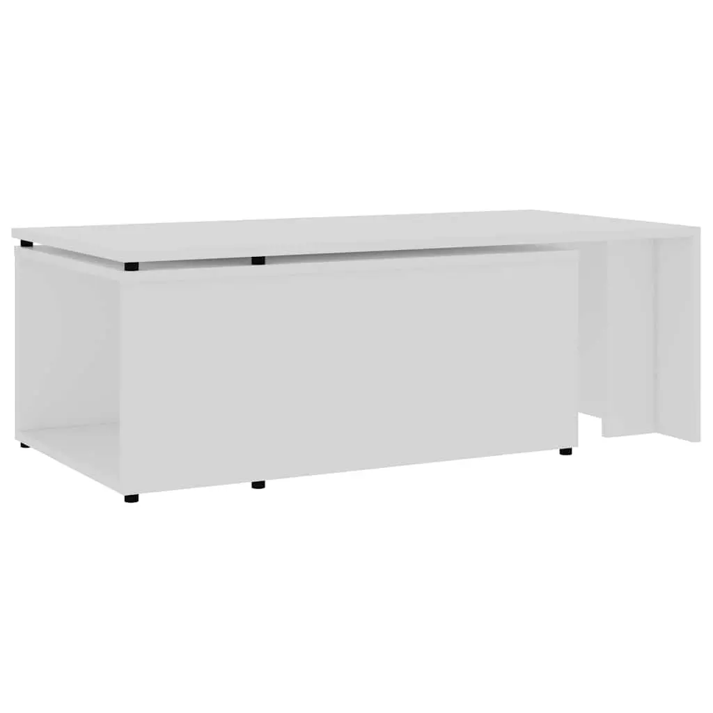 Coffee Table Living Room White 150x50x35 cm Engineered Wood