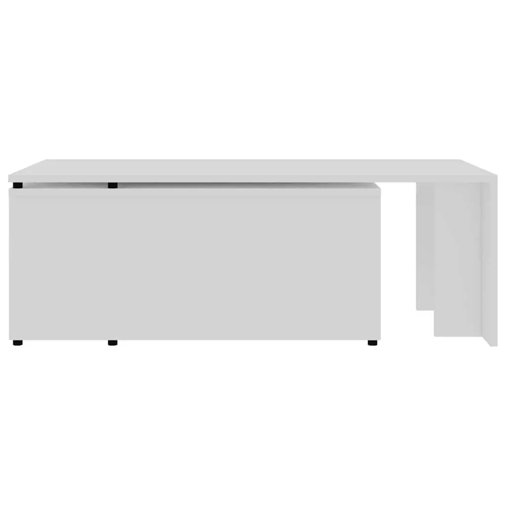 Coffee Table Living Room White 150x50x35 cm Engineered Wood
