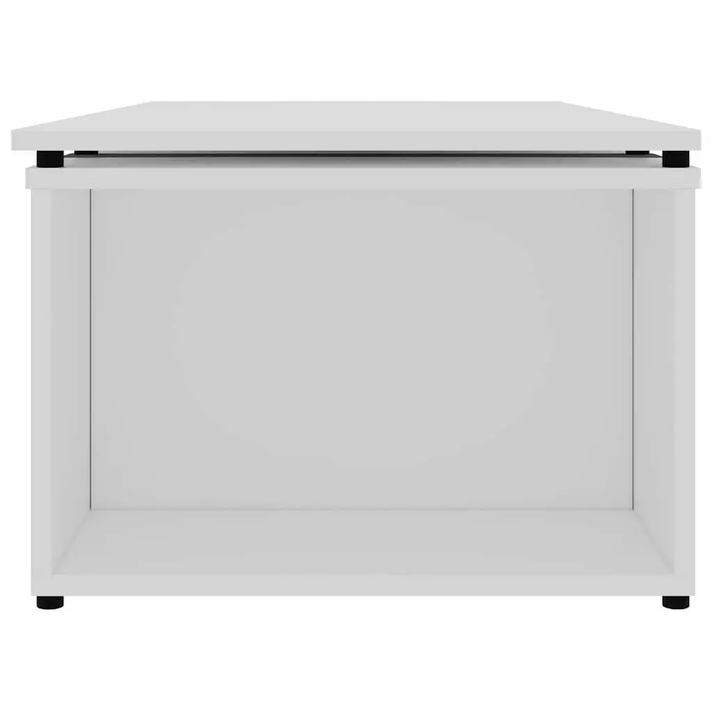 Coffee Table Living Room White 150x50x35 cm Engineered Wood