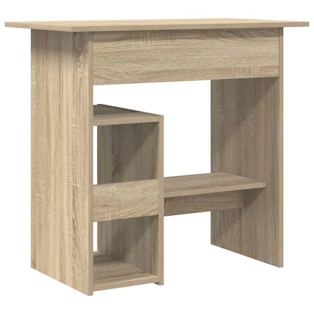 Desk Sonoma Oak 80x45x74 cm Engineered Wood Office Workstation Computer Study