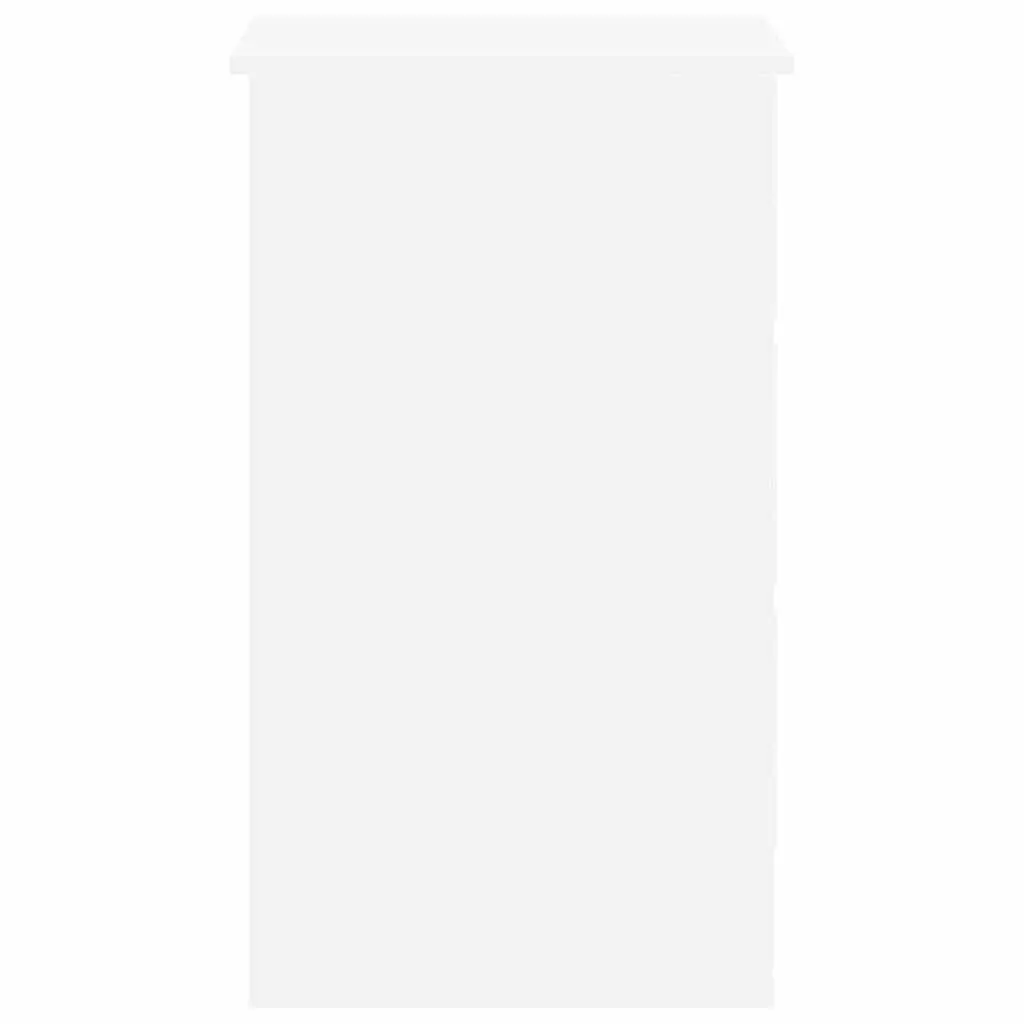 90cm White Engineered Wood Desk