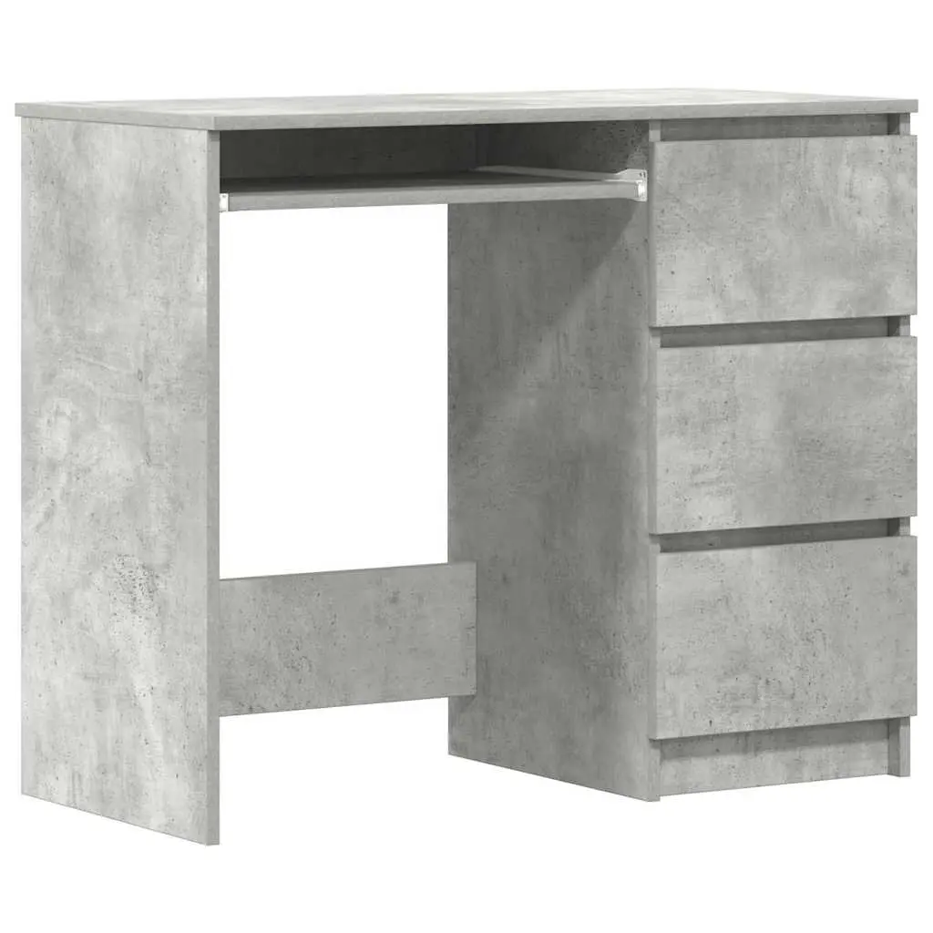 Concrete Grey Office Desk, 90cm