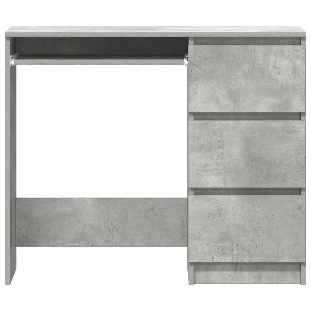 Concrete Grey Office Desk, 90cm