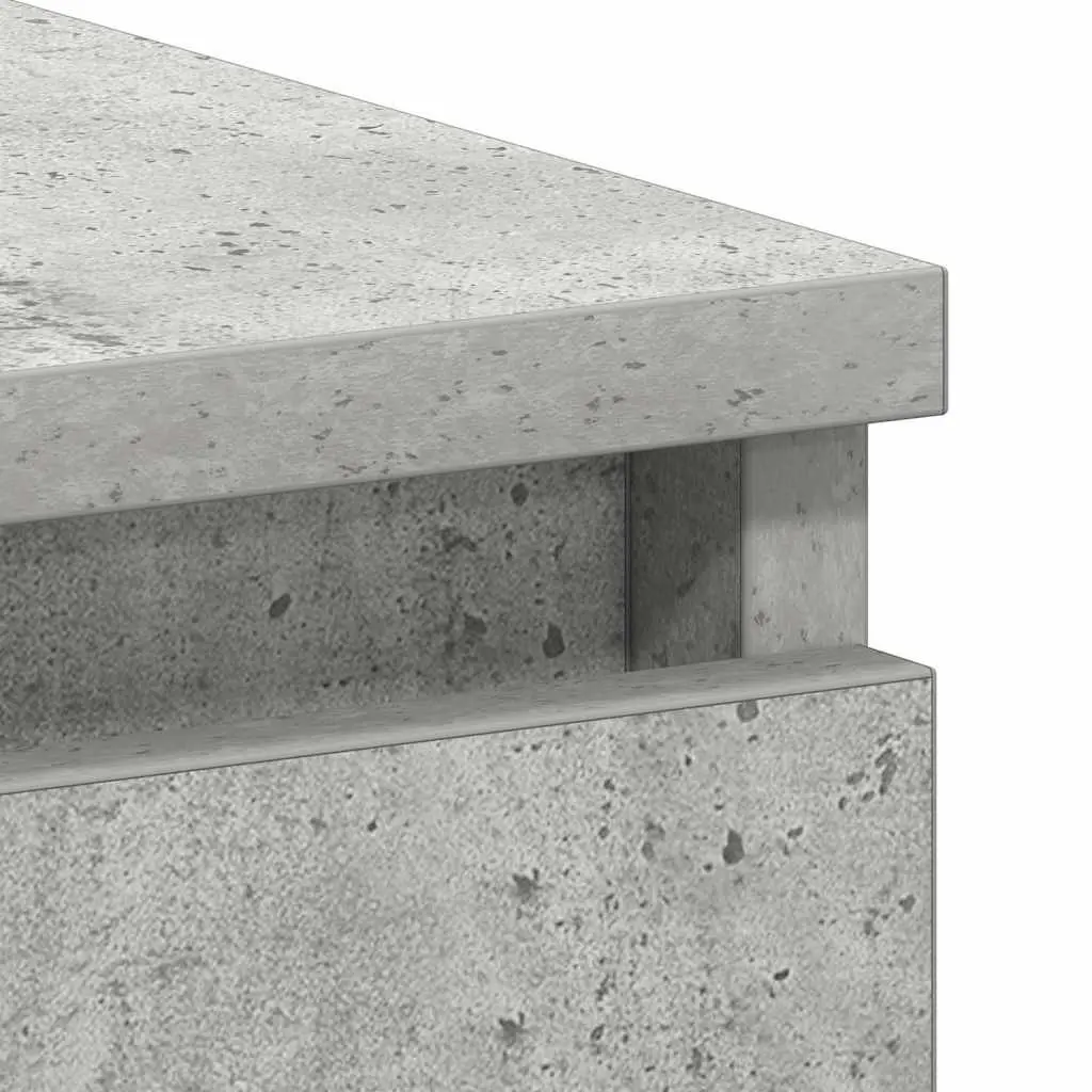 Concrete Grey Office Desk, 90cm