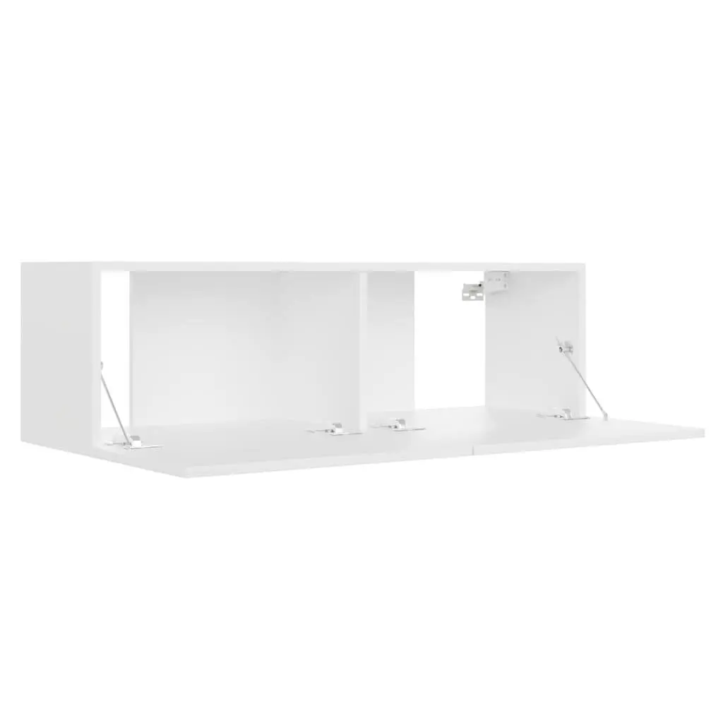 Wall-Mounted TV Cabinet for Living Room 100x30x30 cm Storage Unit with Drop-Down Doors