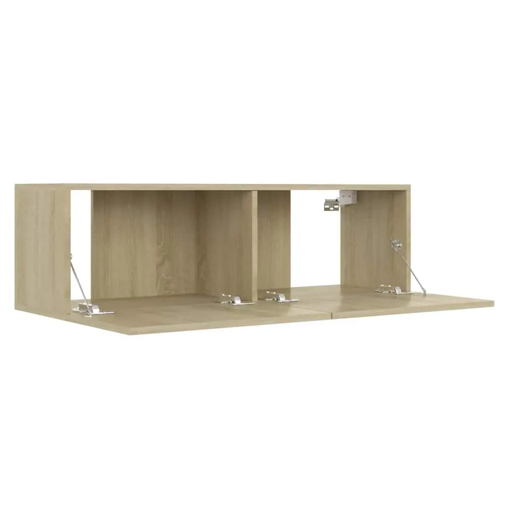 TV Cabinet Wall-Mounted Living Room Brown 100 x 30 x 30 cm