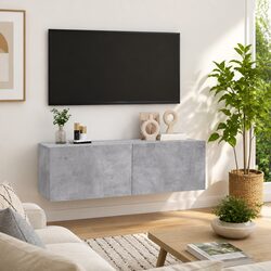 Specifications of the Grey Wall-Mounted TV Cabinet
