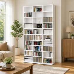 CD Cabinet Dimensions: 102L x 23W x 177.5H cm, 30 Compartments