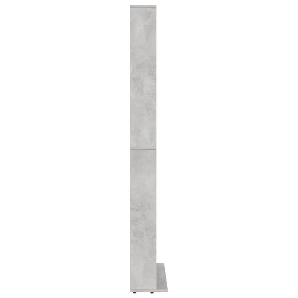 Media Storage Cabinet 30 Compartment Grey Engineered Wood for Living Room Bedroom Office