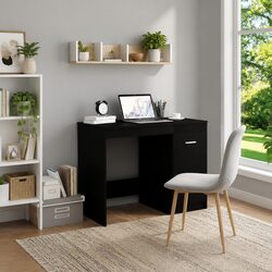 Specifications of Black Office Desk with Storage Cabinet