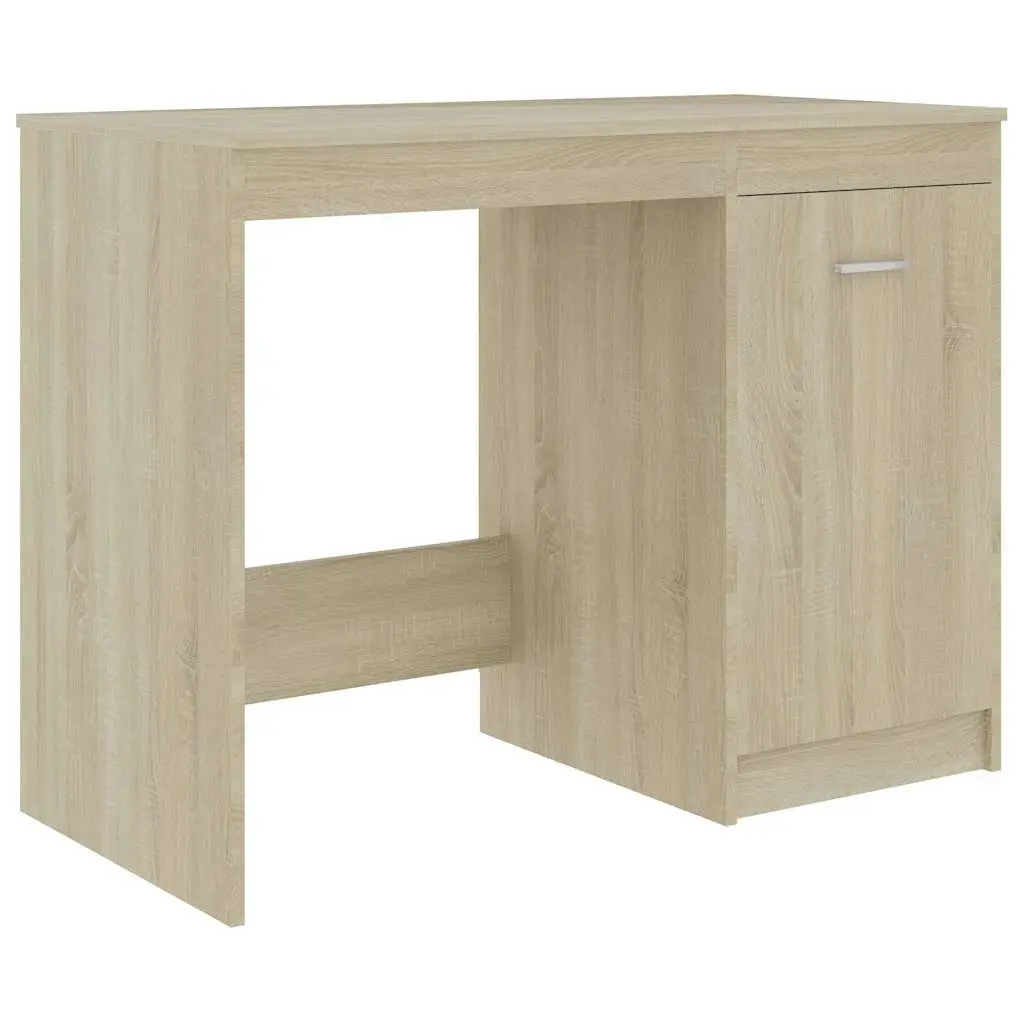 Office Desk with Storage Cabinet Brown Writing Table Study Workstation
