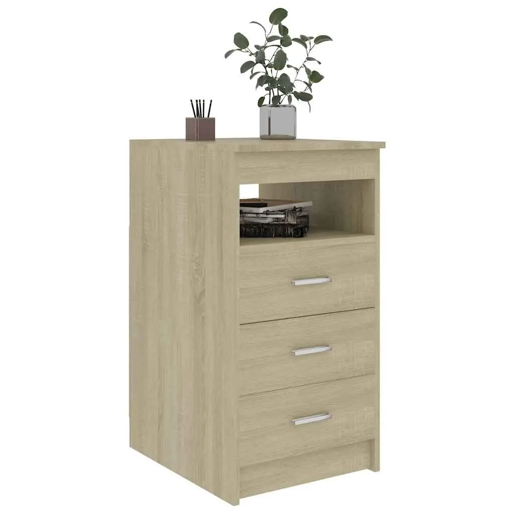 Engineered Wood Drawer Cabinet with 3 Drawers
