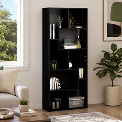 Black Book Cabinet Specs: 67x24x161cm Engineered Wood