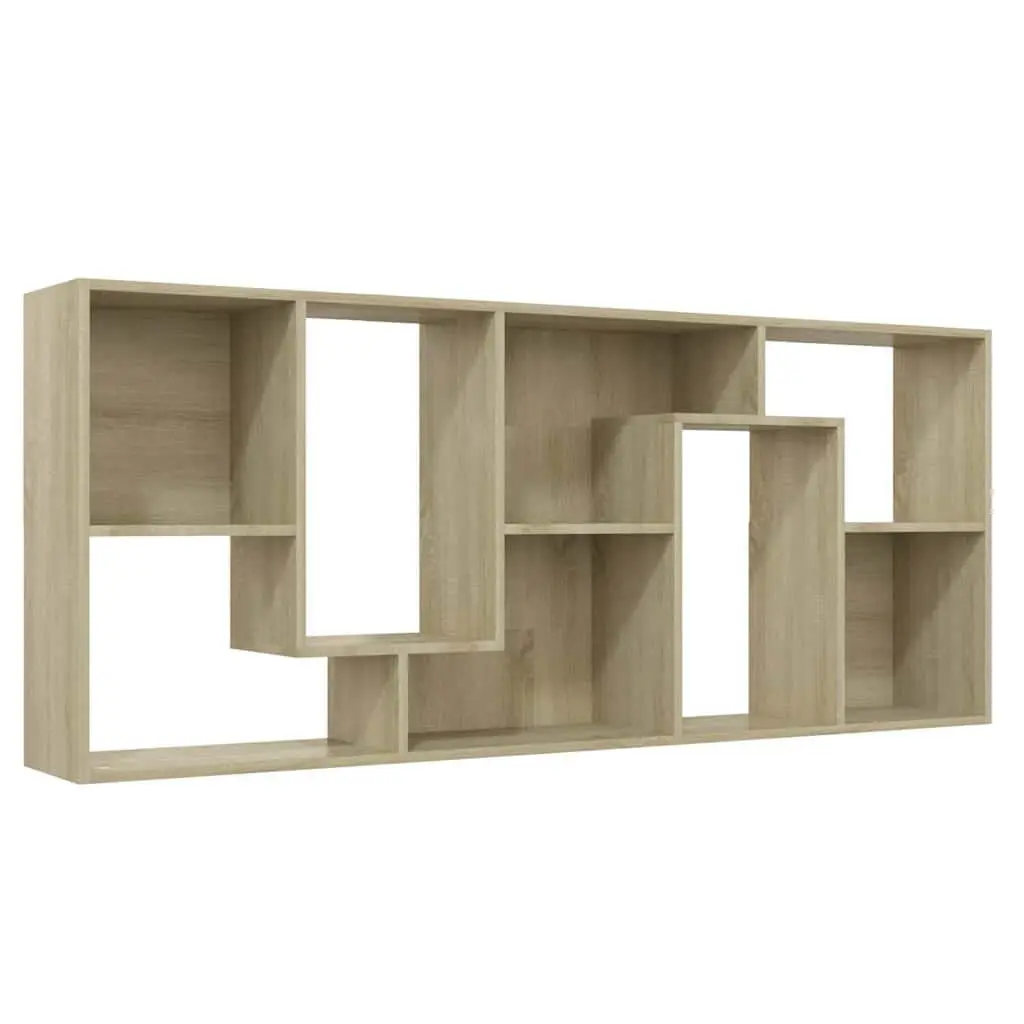 Book Cabinet Sonoma Oak Brown Engineered Wood Bookshelf Storage Shelving Unit