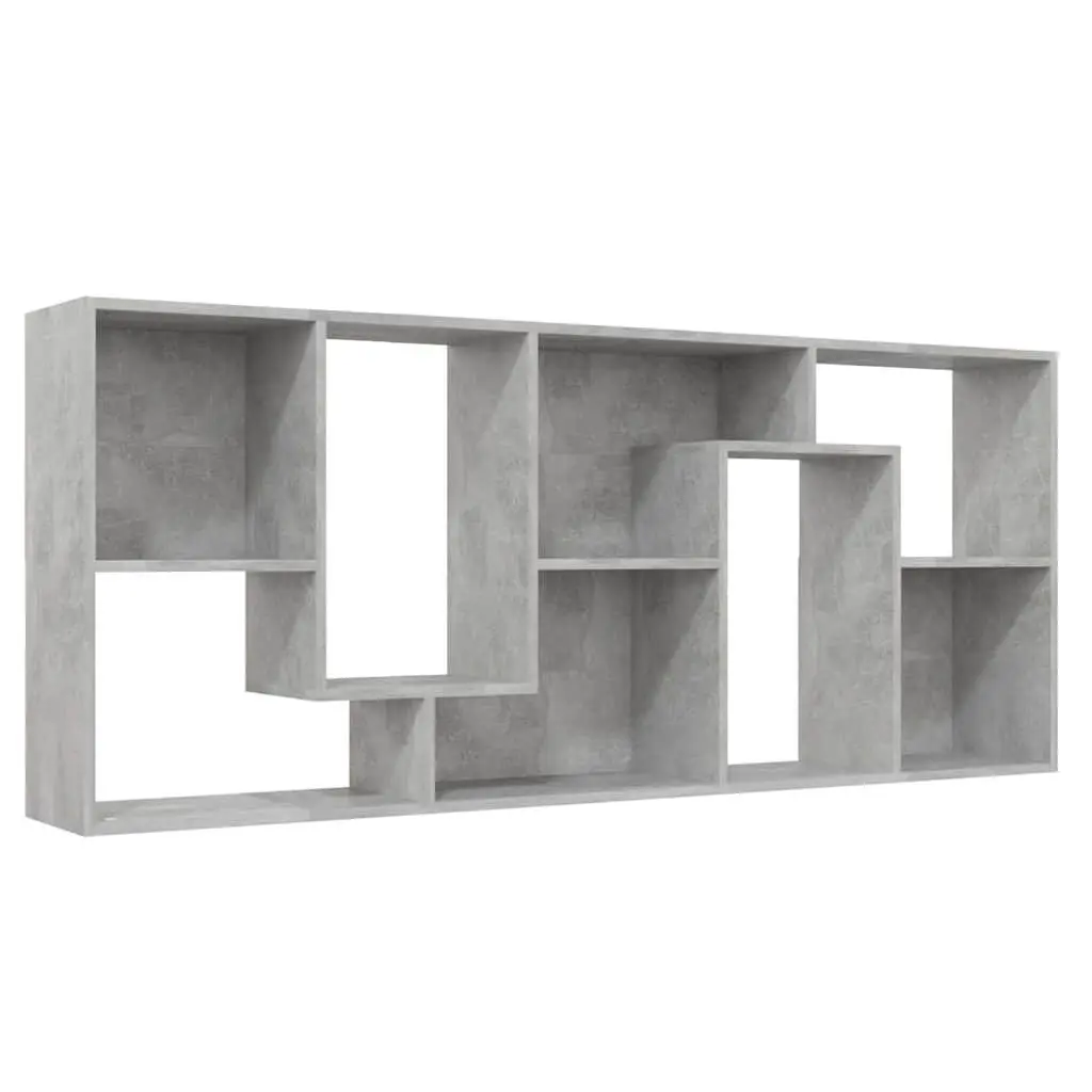 67x24x161cm Grey Engineered Wood Book Cabinet