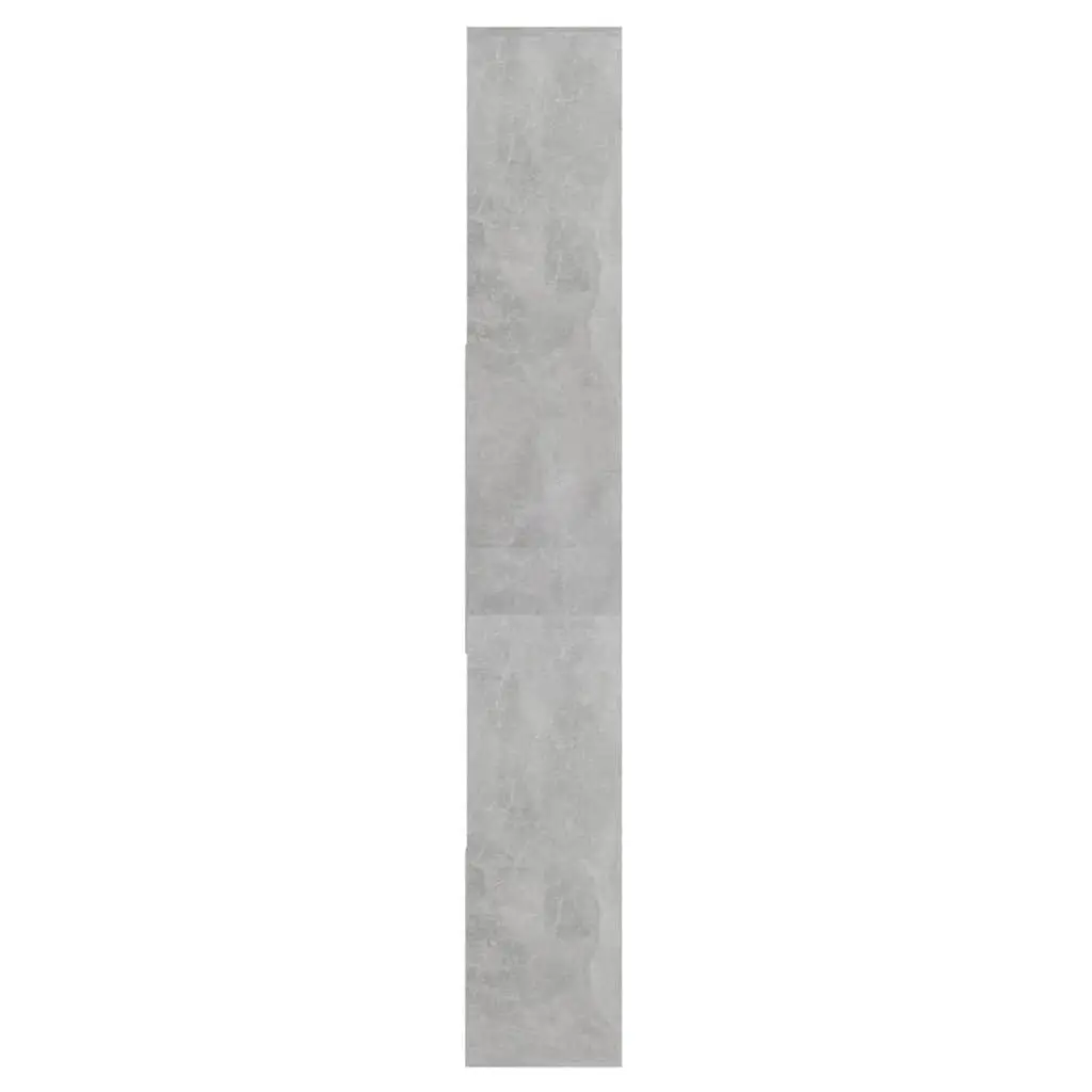 67x24x161cm Grey Engineered Wood Book Cabinet