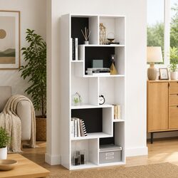 High Gloss White Book Cabinet Dimensions 67x24x161cm