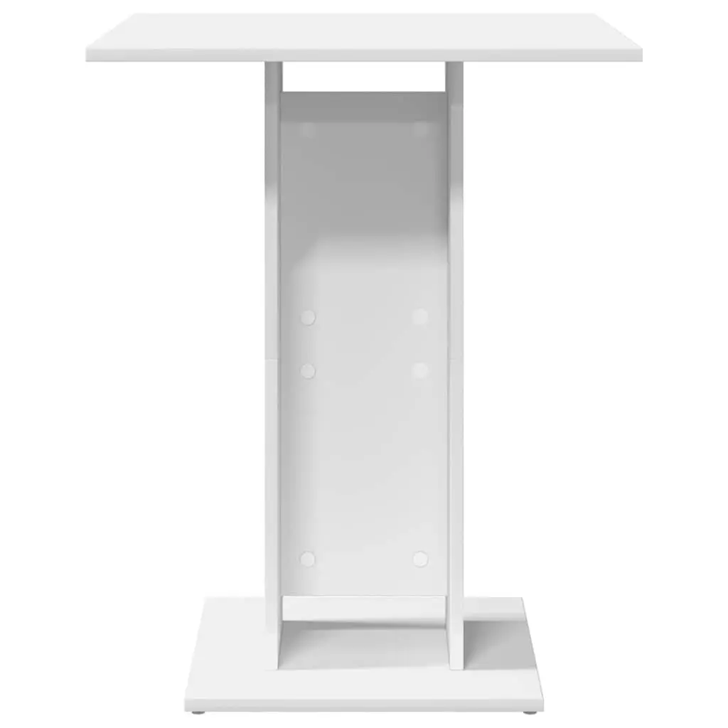 Bistro Table Kitchen Dining Room White 60x60x75 cm Engineered Wood