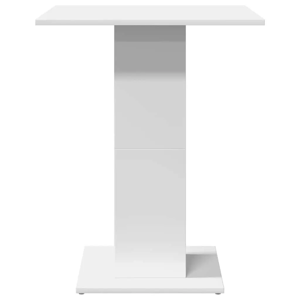 Bistro Table Kitchen Dining Room White 60x60x75 cm Engineered Wood