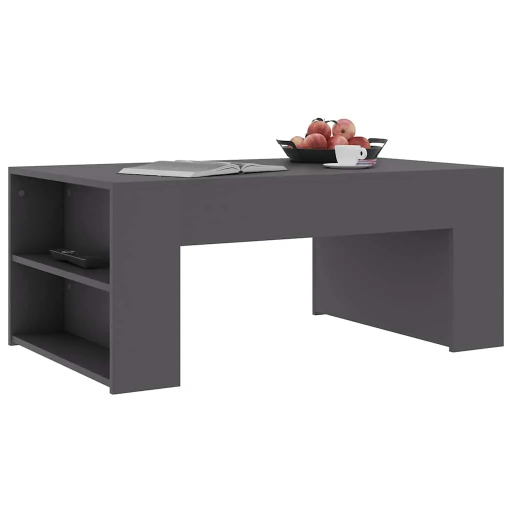 Coffee Table Living Room Grey Engineered Wood 100x60x42cm