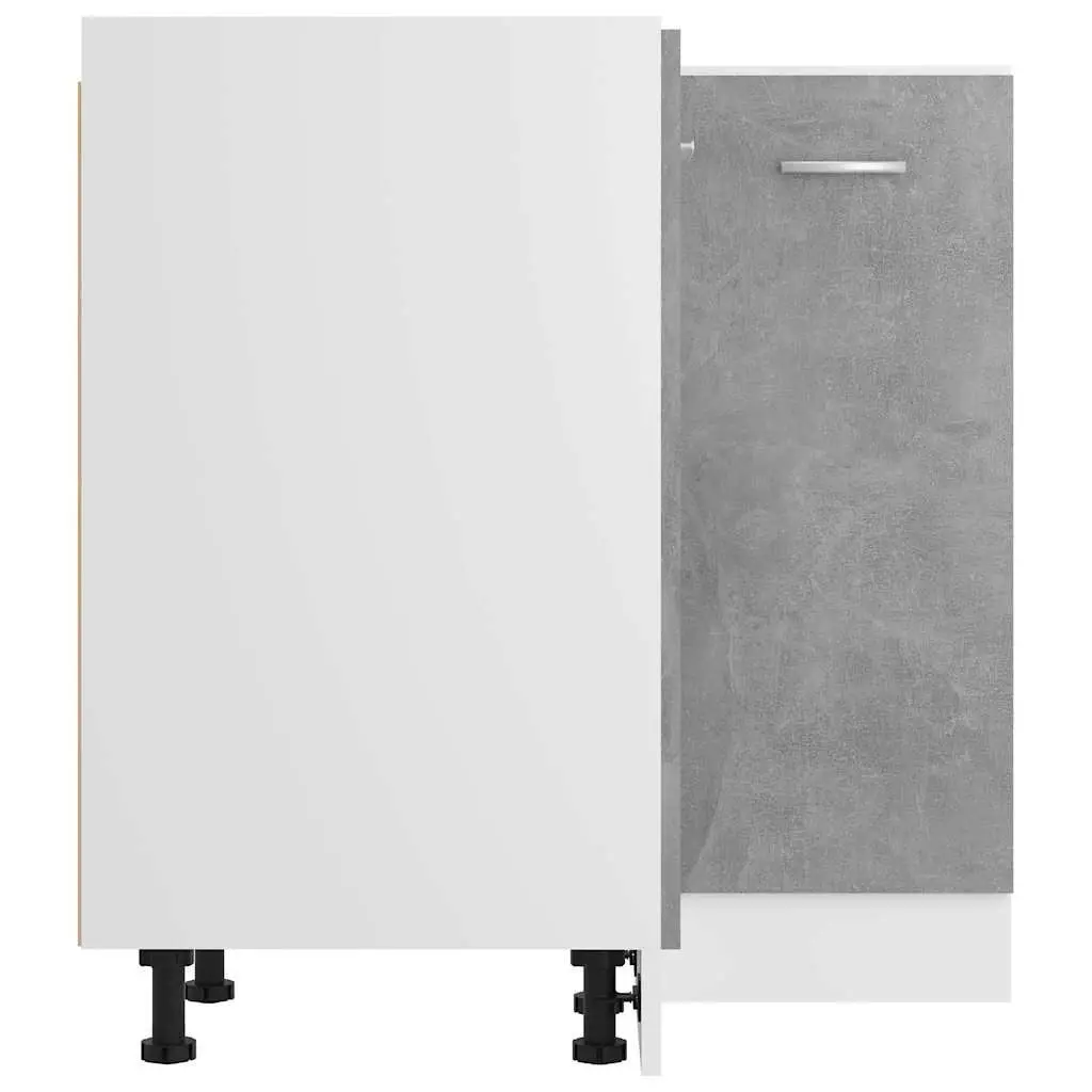 Grey Corner Bottom Kitchen Cabinet