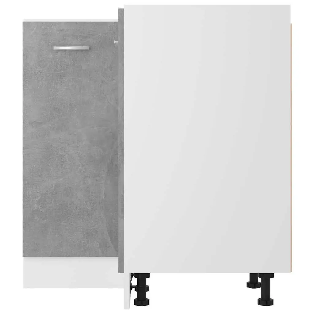 Grey Corner Bottom Kitchen Cabinet