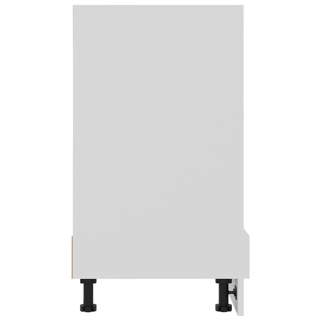 Oven Cabinet White Kitchen Storage Furniture Engineered Wood Cupboard Organiser