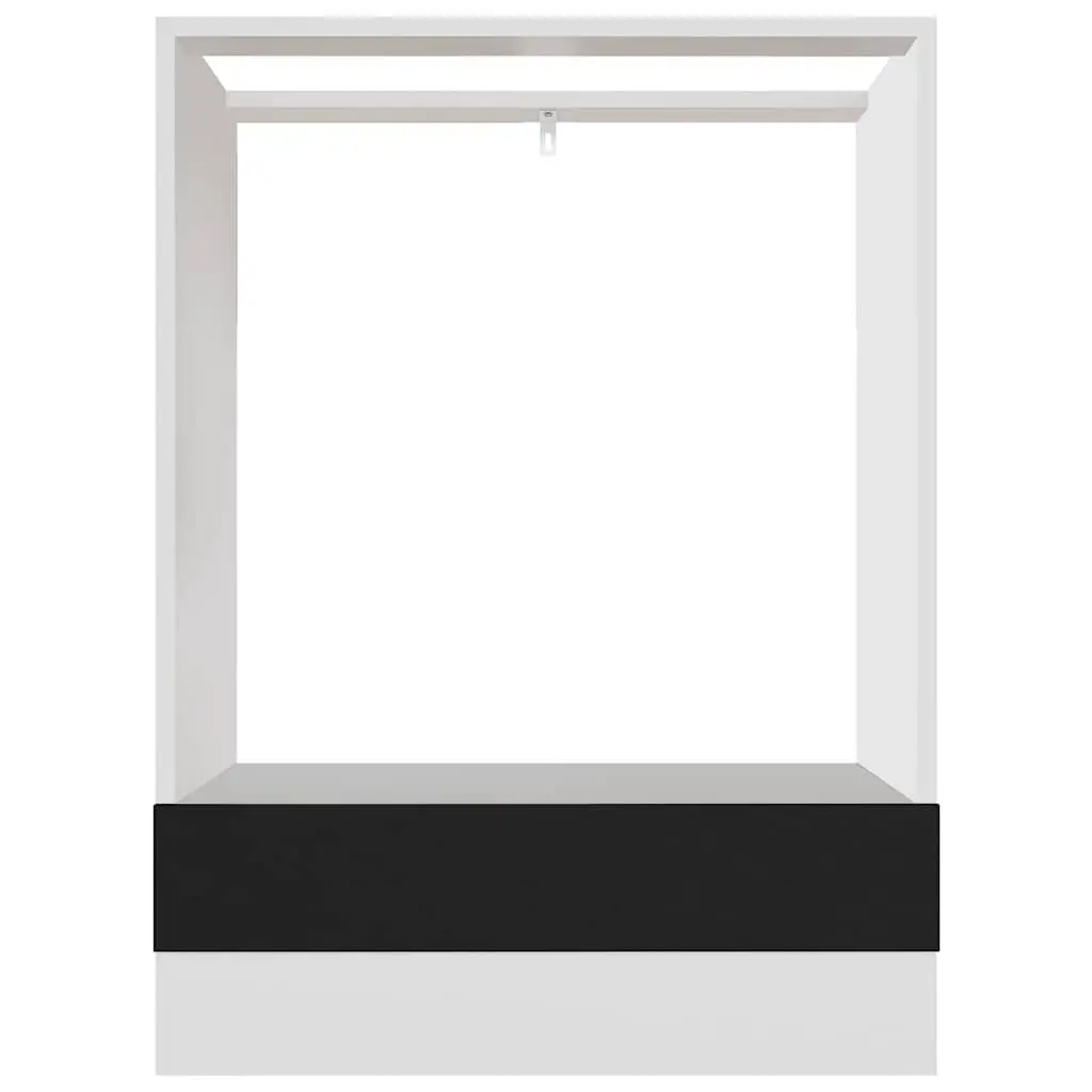 Oven Cabinet Kitchen Storage Engineered Wood Black 60x46x81.5cm