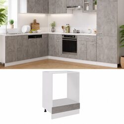 Oven Cabinet Specifications: Grey Engineered Wood Unit