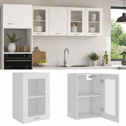 Specifications of Hanging Glass Kitchen Cabinet, White
