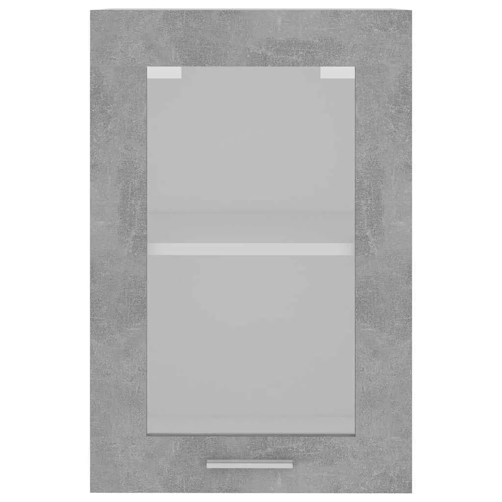 Hanging Kitchen Cabinet Grey Engineered Wood Wall Mounted 40x31x60cm