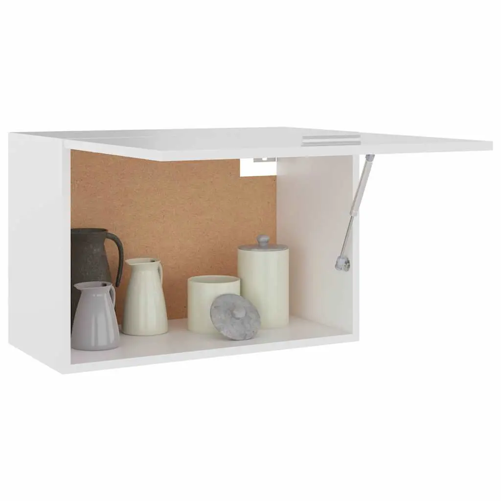White Hanging Kitchen Cabinet