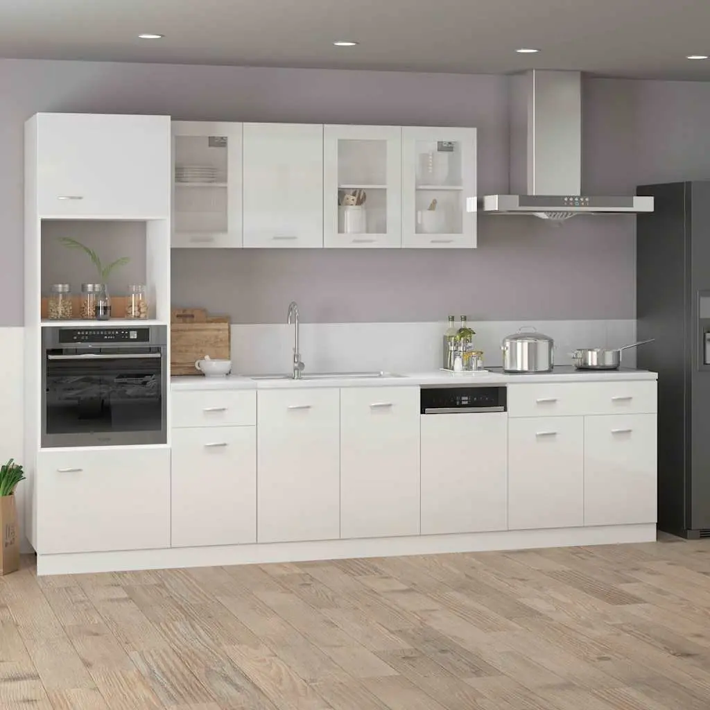 White High Gloss Dishwasher Cover Panel