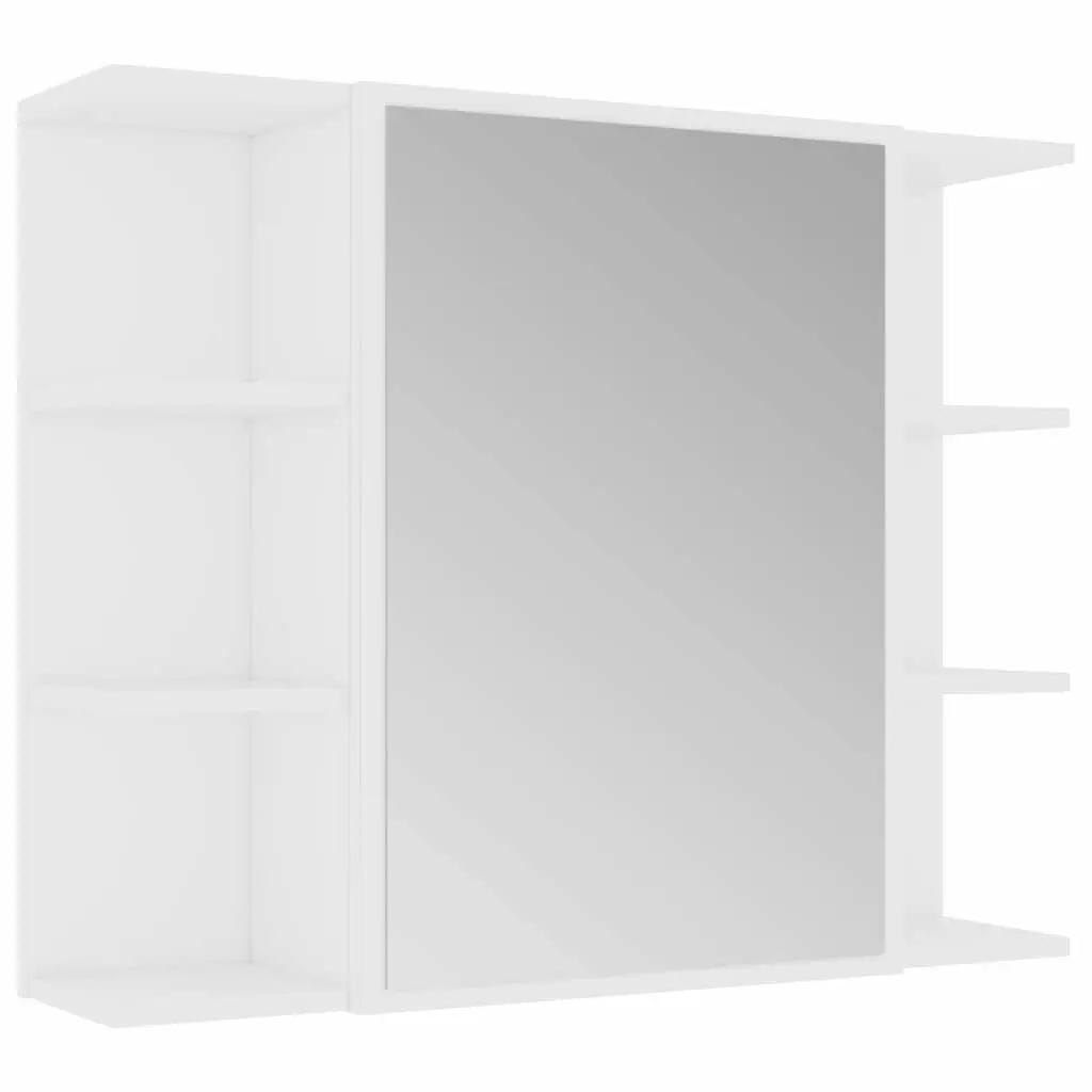 Engineered Wood Wall-Mounted Bathroom Mirror Cabinet