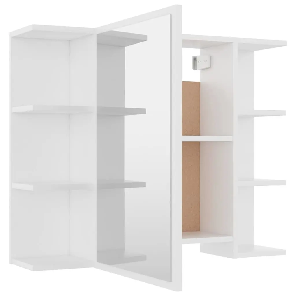 Engineered Wood Wall-Mounted Bathroom Mirror Cabinet