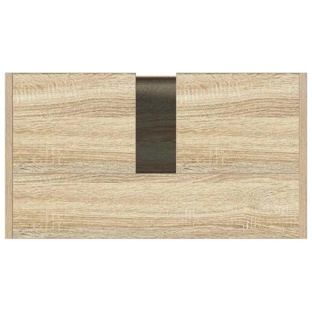 Bathroom Cabinet Brown Engineered Wood Storage Cupboard with Doors 60 x 33 x 61 cm