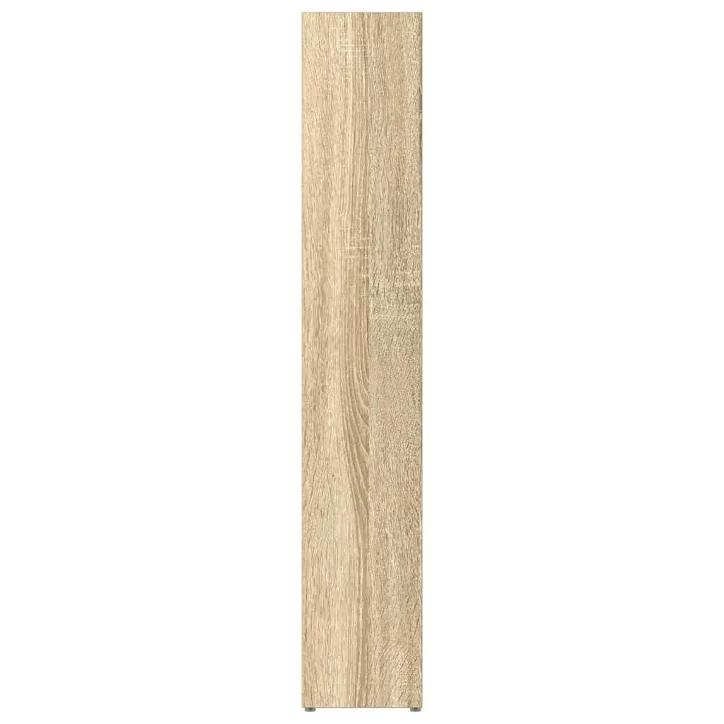 CD Cabinets for Media Storage 2 pcs Tall Slim Sonoma Oak