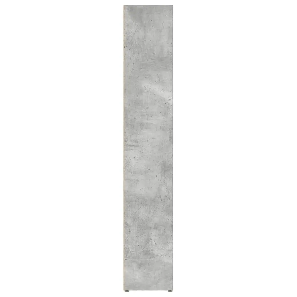 CD Storage Cabinet Living Room Concrete Grey 21x16x93.5cm 2 Piece