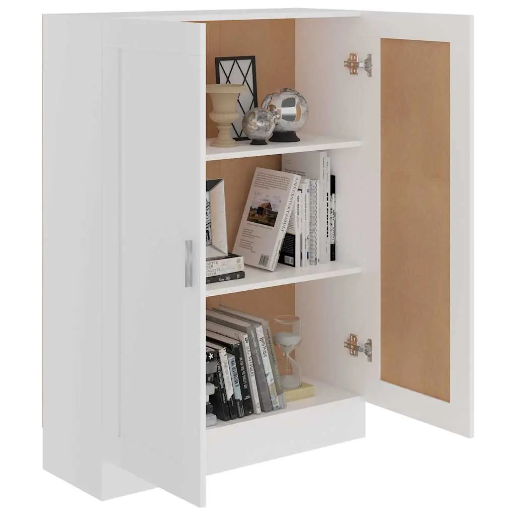 Book Cabinet Storage Unit for Home 82.5 x 30.5 x 115 cm White