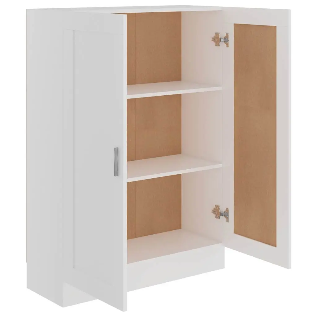 Book Cabinet Storage Unit for Home 82.5 x 30.5 x 115 cm White
