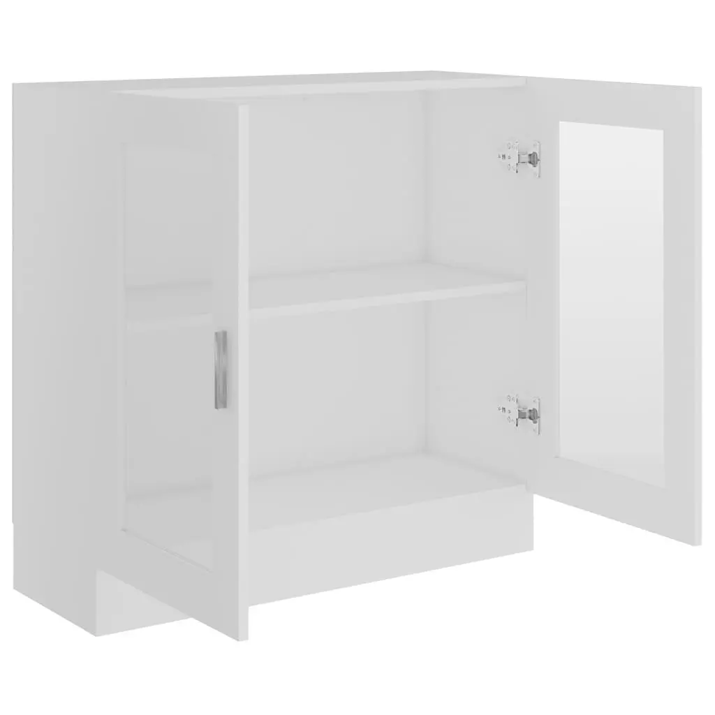 Vitrine Cabinet Living Room White 82.5 x 30.5 x 80 cm