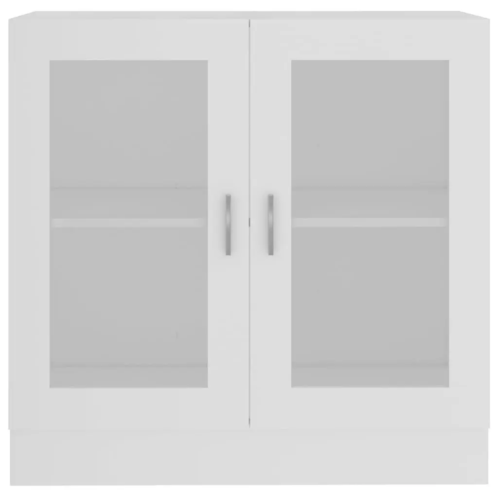 Vitrine Cabinet Living Room White 82.5 x 30.5 x 80 cm